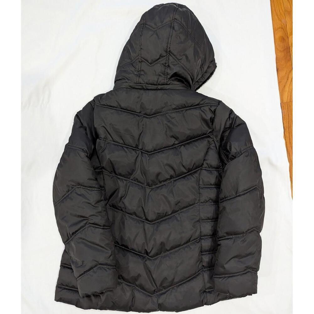 Nautica Womens Black Hooded Puffer Jacket Water Resistant Detachable XXL - Picture 5 of 7